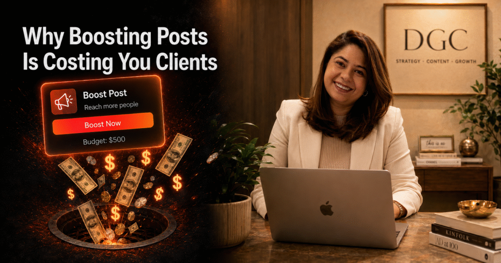 Why Boosting Posts Fails: 3 Reasons Interior Designers Waste Money on Instagram